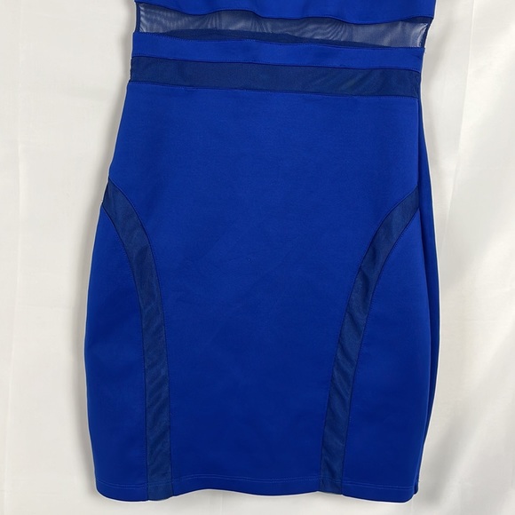 Sweet Storm Open Shoulder Royal Blue Dress Women's Size Small - Picture 3 of 8
